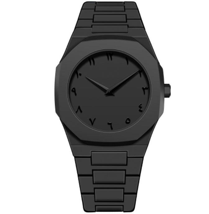 Marketplace Gulf™Black Arabic Aura Watch